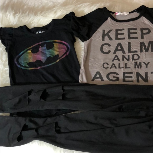 vigue & batgirl Other - Vogue fashion set & bat girl top &  legging